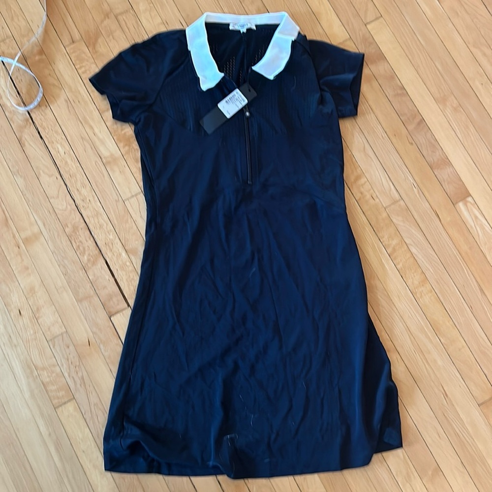 NWT L'Etoile sport Mesh Zip Performance Minidress L